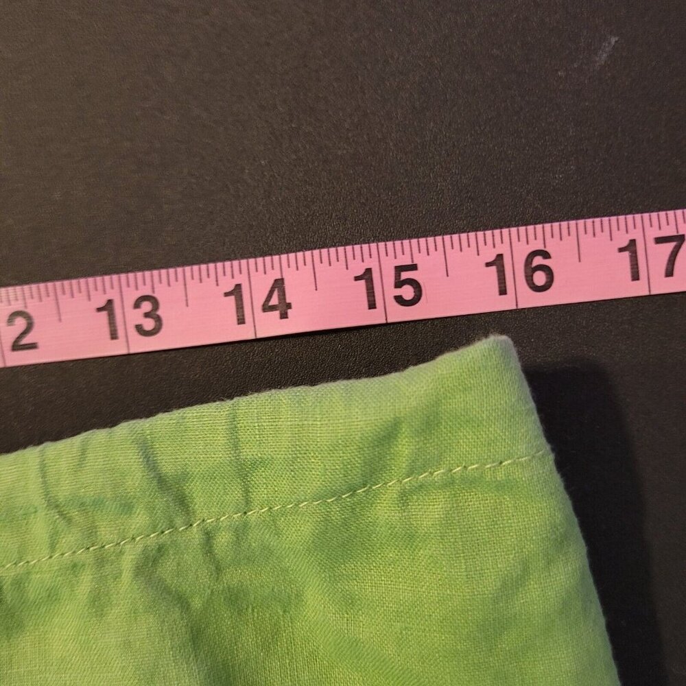 Old Navy Low Rise Linen Skirt Womens 6 Green Ruffle Hem Tiered Y2K - Picture 6 of 7